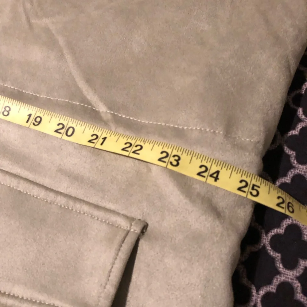 Robert Graham Mens Vegan Faux Suede Cargo Jacket Nickel RGF22R25 Tan XXL K35